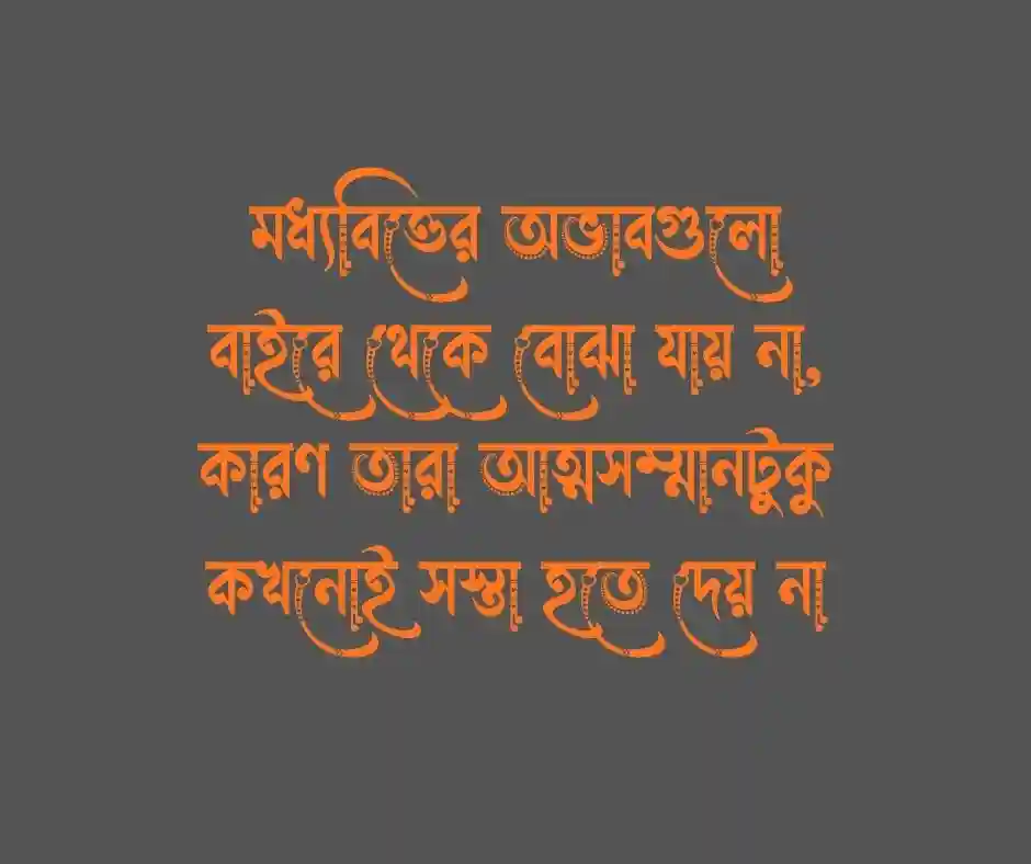 দারিদ্রতা নিয়ে স্ট্যাটাস