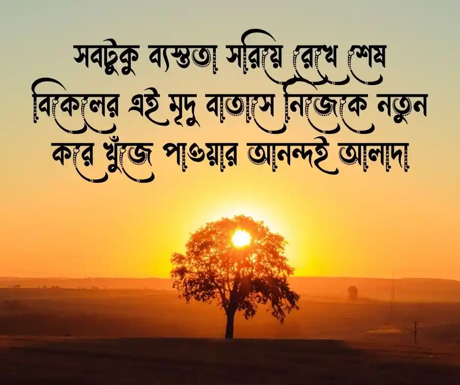 শেষ বিকেল নিয়ে ক্যাপশন