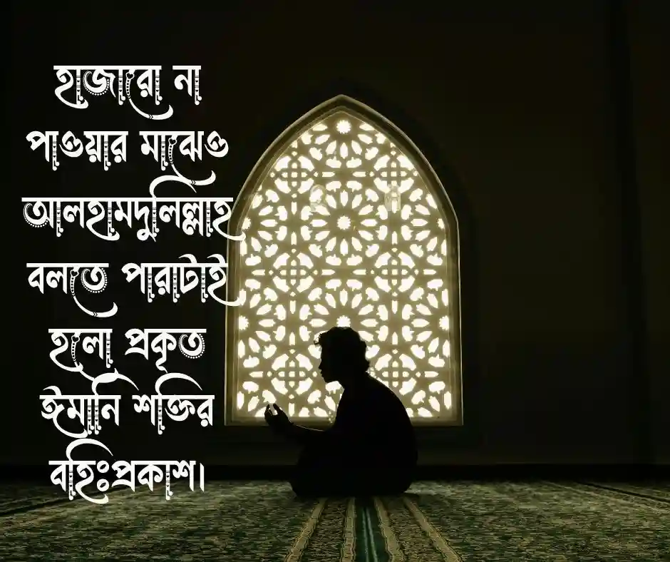 সন্তষ্টি নিয়ে ইসলামিক স্ট্যাটাস