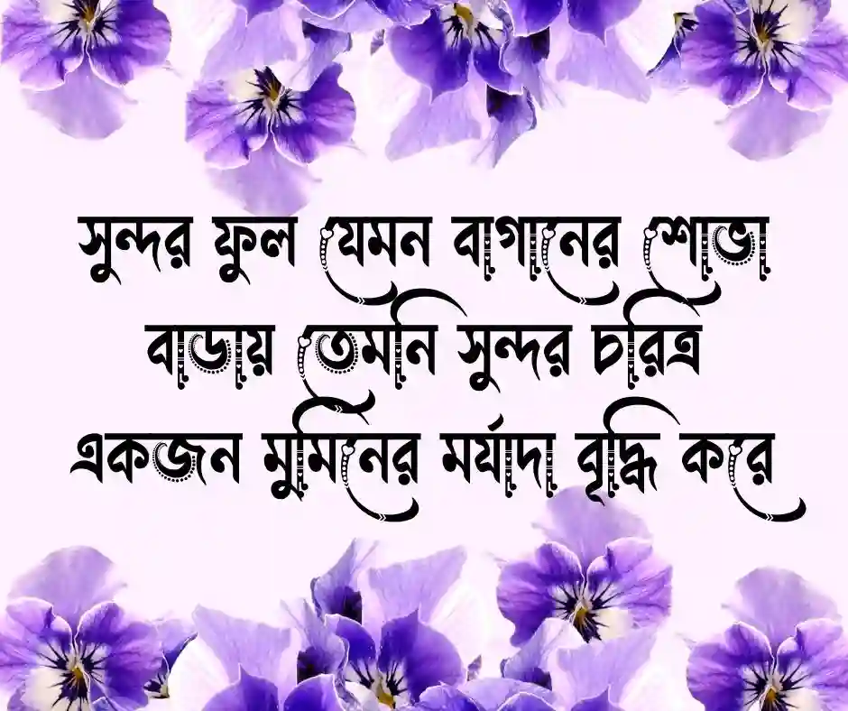 ফুল নিয়ে ইসলামিক স্ট্যাটাস