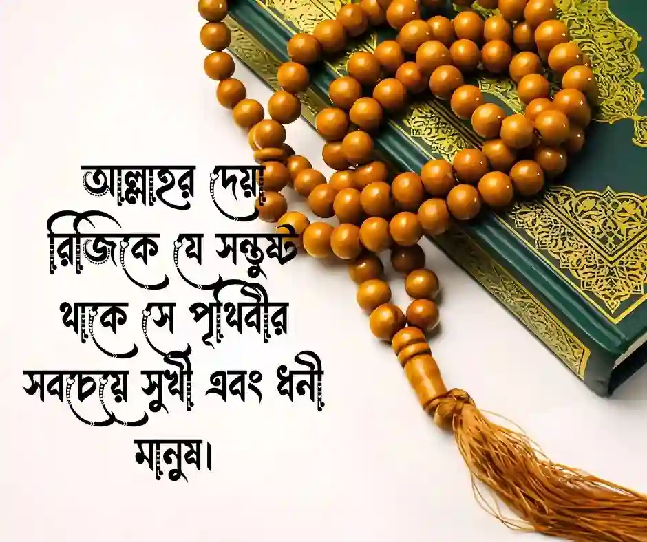 সন্তষ্টি নিয়ে ইসলামিক স্ট্যাটাস
