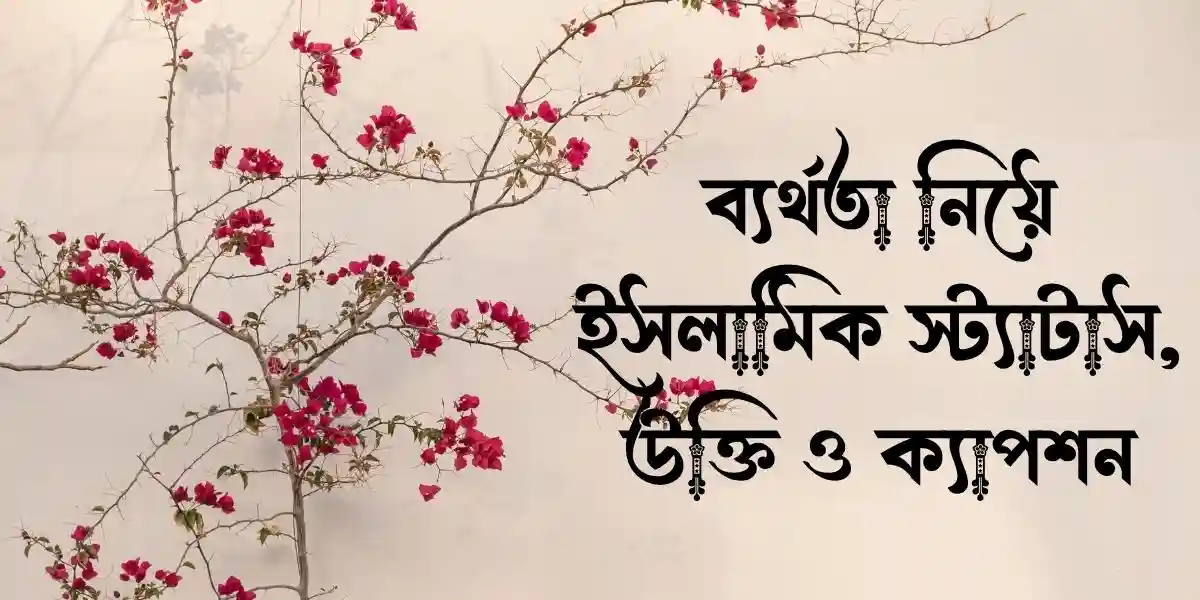 ব্যর্থতা নিয়ে ইসলামিক স্ট্যাটাস, উক্তি ও ক্যাপশন