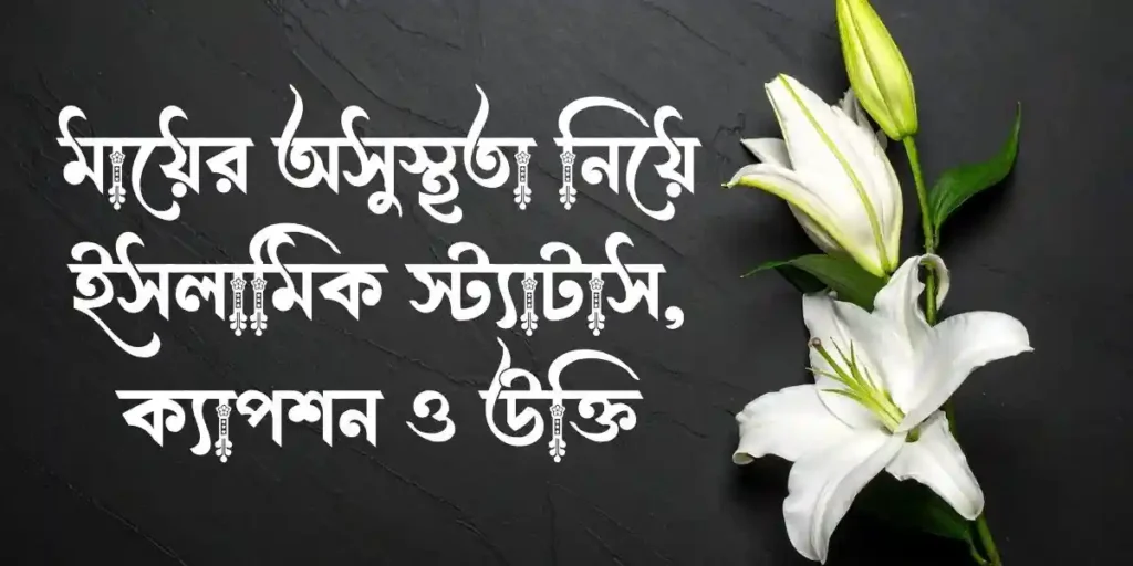 মায়ের অসুস্থতা নিয়ে ইসলামিক স্ট্যাটাস, ক্যাপশন ও উক্তি